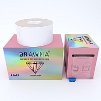 Brawna 2 Pack 2600 Ft 800M Total Preservative Film Microblading Wrap For Lip Blush Eyebrow Lamination Lash Lift Pmu