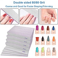 8080 Grit Nail Files 100 Pcs Coarse Emery Boards For Acrylic Nails And Gel Nails Nail File Double Sided 80 Grits Emory Prof