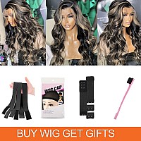 Eagera 1B27 Highlight Blonde Lace Front Wigs Human Hair 13X4 Black And Blonde Body Wave Lace Front Wigs Human Hair Balayage Wig