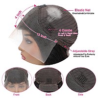 Nktu Lace Front Wigs Human Hair 13X4 Straight Hd Transparent Lace Frontal Wigs For Women Human Hair Glueless Pre Plucked With Ba