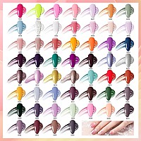 Jodsone 100 Bottles Of Gel Nail Polish Kit With U V Led Light 95 Multiple Glossy Glitter Colors Mint Green Light Pink Nail Gel B