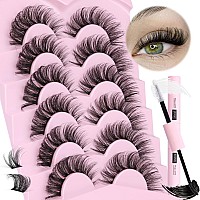 Diy Lash Extension Kit Cluster Lashes Kit Fluffy Lash Clusters Wispy Diy Eyelash Extensions Lash Bond And Seal D Curl Individual