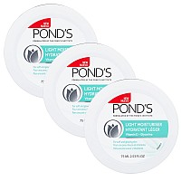 Ponds Light Moisturizer Cream For Soft And Glowing Skin Vitamin E 3Pack Of 253 Fl Oz Each