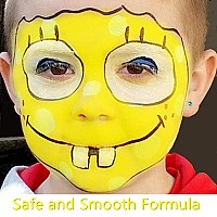 Go Ho Yellow Body Paint Washable237 Oz70 Mlwater Based Cream Full Yellow Face Body Paint For Sfx Cosplay Costumes Festivals