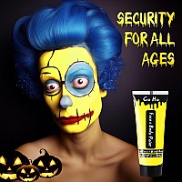 Go Ho Yellow Body Paint Washable237 Oz70 Mlwater Based Cream Full Yellow Face Body Paint For Sfx Cosplay Costumes Festivals