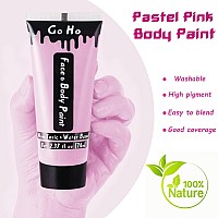 Go Ho Pastel Pink Body Paint Washable237 Oz70 Mlwater Based Cream Pastel Pink Face Body Paint For Sfx Cosplay Costumes Fest