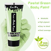 Go Ho Pastel Green Body Paint Washable237 Oz70 Mlwater Based Cream Pastel Green Face Body Paint For Sfx Cosplay Costumes Fe