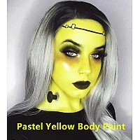 Go Ho Pastel Yellow Body Paint Washable237 Oz70 Mlwater Based Cream Pastel Yellow Face Body Paint For Sfx Cosplay Costumes