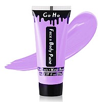 Go Ho Pastel Purple Body Paint Washable237 Oz70 Mlwater Based Cream Lavender Face Body Paint For Sfx Cosplay Ursula Costume