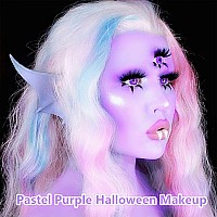 Go Ho Pastel Purple Body Paint Washable237 Oz70 Mlwater Based Cream Lavender Face Body Paint For Sfx Cosplay Ursula Costume