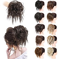 Morica Tousled Updo Messy Bun Hair Piece Hair Extension Ponytail With Elastic Rubber Band Updo Wavy Bun Extensions Synthetic Hai