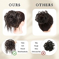 Morica Tousled Updo Messy Bun Hair Piece Hair Extension Ponytail With Elastic Rubber Band Updo Wavy Bun Extensions Synthetic Hai