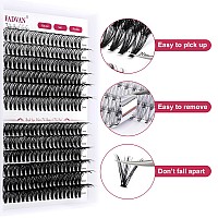 Lash Clusters 280Pcs Individual Lashes 30D 40D 1520Mm Mixed D Curl 007 Cluster Lashes Natural Soft Wispy False Eyelashes Diy E