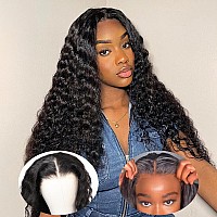 Bly Wear And Go Glueless Wig 13X4 Full Hd Skinlike Lace Frontal Wigs Human Hair Pre Cut Lace Pre Plucked Loose Deep Wave Hair Re