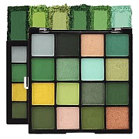 16 Colors Green Olive Matte Shimmer Eyeshadow Palette For Eye Makeup High Pigmented White Gray Eye Shadow Primers Powder Palet D