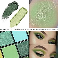 16 Colors Green Olive Matte Shimmer Eyeshadow Palette For Eye Makeup High Pigmented White Gray Eye Shadow Primers Powder Palet D