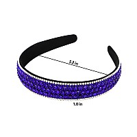 Yission 2 Pcs Rhinestone Headbands For Women Glitter Crystal Headband Fashion Jeweled Headbands For Girls Gorgeous Hair Access