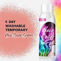 Onetime Use Red Temporary Hair Color Spray For Crazy Hair Day Christmas Party Cosplay 1Day Washable Sprayon 100Ml