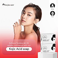 Kojie San Skin Brightening Soap The Original Kojic Acid Soap That Reduces Dark Spots Hyperpigmentation Other Types Of Ski