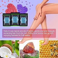 Wax Beads For Hair Removal 105 Oz 300 G Auperwel Hard Wax Beads For Sensitive Skin Brazilian Face Bikini Eyebrow Legs P