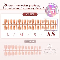 Rosalind Deep Nude Coffin Nail Tips 200 Pcs Natural Brown Nude Medium Coffin Nail Tips Full Cover Acrylic Nail Tips Nude Prec