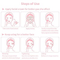 Contrybox Gua Sha Facial Tools Rose Quartz Guasha Tool For Face Eye Gua Sha Stone For Puffiness Reducing Jawline Sculpting