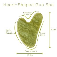 Contrybox Gua Sha Facial Tools Jade Guasha Tool For Face Eye Gua Sha Stone For Puffiness Reducing Jawline Sculpting Face St