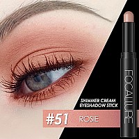 Focallure Shimmer And Matte Cream Eyeshadow Sticksmooth Brilliant Eye Brightener Pencil For Womenlong Lasting Waterproof Eye S