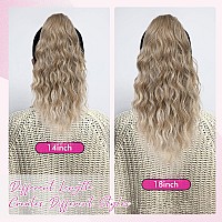 Reecho 14 Ponytail Extension Claw Clip Ponytail Extension Fake Pony Tails Soft Wavy Multi Layered Clip In Hair Extensions Syn