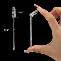 500 Pcs Disposable Mascara Wands Crystal Spoolies Brush For Eyelash Extensions Spooly Eyelash Eyebrow Brushes Lash Wand Applic