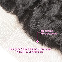 Odir 13X4 Lace Frontal Deep Wave Human Hair 180 Density Unprocessed 9A Deep Curly Virgin Hair 13X4 Ear To Ear Lace Closure Fron