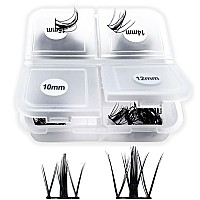 Lash Clusters Ninglash 96Pcs Cluster Lashes 1016Mm Wispy Individual Lashes Extensions Natural Look Lashes D Curl Cluster Lashes