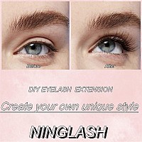 Lash Clusters Ninglash 96Pcs Cluster Lashes 1016Mm Wispy Individual Lashes Extensions Natural Look Lashes D Curl Cluster Lashes