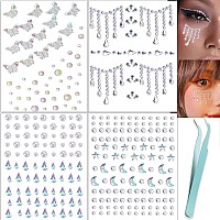 Nooepc Face Gems Hair Gems Selfadhesive Face Jewels Eye Jewels Rhinestones Diy Face Gems Stick On Hair Body Rhinestones Gems