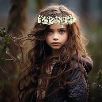 Vivivalue Girl Flower Crown Rose Flower Headband Hair Wreath Floral Headpiece Halo Boho With Ribbon Wedding Party Festival Photo