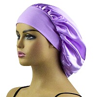 Ailonshawn Satin Bonnet For Curly Hair Bonnet Silk Bonnet For Sleeping Women Sleep Cap Silk Night Cap Large Shower Sleep Hat