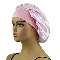 Ailonshawn Satin Bonnet For Curly Hair Bonnet Silk Bonnet For Sleeping Women Sleep Cap Silk Night Cap Large Shower Sleep Hat