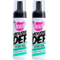 The Doux Mousse Def Texture Foam Multiuse Mousse Hair Foam To Style Condition Define Volumize And Add Shine 7Oz 2 Pack