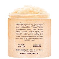 Brooklyn Botany Tropical Mango Shea Sugar Scrub For Body 10 Oz Deeply Hydrating And Gently Exfoliating Body Scrub For Women An