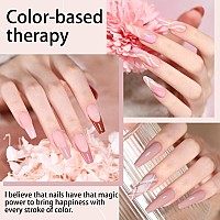 Beautpal 40 Pcs Gel Nail Polish Set All Seasons Collection 36 Colors Gel Polish 7Ml Popular Nude Pink Red Blue Glitter Nail Poli