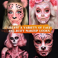 Bobisuka Eye Black Sticks For Sports Pink Face Body Paint Stick Water Based Face Painting Kit Cream Blendable Quick Drying Found