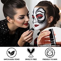 Bobisuka White Face Body Paint Stick Eye Black Sticks For Football Baseball Softball Water Based Face Painting Kit Quick Drying