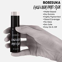 Bobisuka Light Gray Face Body Paint Water Based Grey Face Paints Sticks Cream Blendable Face Painting Kit Quick Drying Foundatio