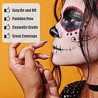 Bowitzki 30G Professional Face Paint Body Paint Water Based Face Painting Makeup Safe For Kids And Adults Split Cake Single Colo