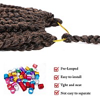 6 Packs 18 Inch 144 Strands Crochet Box Braids Crochet Hair Pre Looped Synthetic Jumpo Braiding Hair Crochet Hair For Black Wome