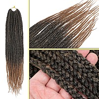 6 Packs 18 Inch 144 Strands Crochet Box Braids Crochet Hair Pre Looped Synthetic Jumpo Braiding Hair Crochet Hair For Black Wome