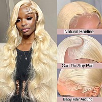 Alimubi Hair 613 Lace Front Wig Human Hair 200 Density 613 13X6 Lace Front Wig Human Hair Body Wave 613 Hd Lace Frontal Wig 24