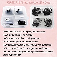 Lash Clusters Ninglash 96Pcs Cluster Lashes 1016Mm Wispy Individual Lashes Extensions Natural Look Lashes C Curl Cluster Lashes