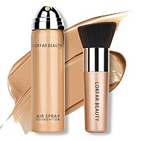 Lokfar Airbrush Foundation Spray Silky Mist Foundation Spray Makeup Set With Brush Full Coverage Foundation For Smooth Radiant