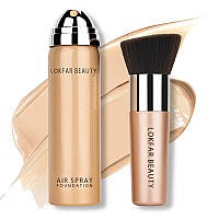 Lokfar Airbrush Foundation Spray Silky Mist Foundation Spray Makeup Set With Brush Full Coverage Foundation For Smooth Radiant